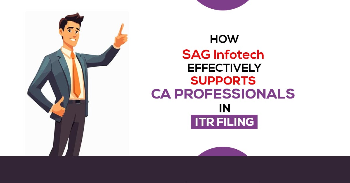 How SAGInfotech Effectively Supports CA Professionals in ITR Filing